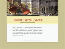 Tablet Screenshot of kerlincapital.com